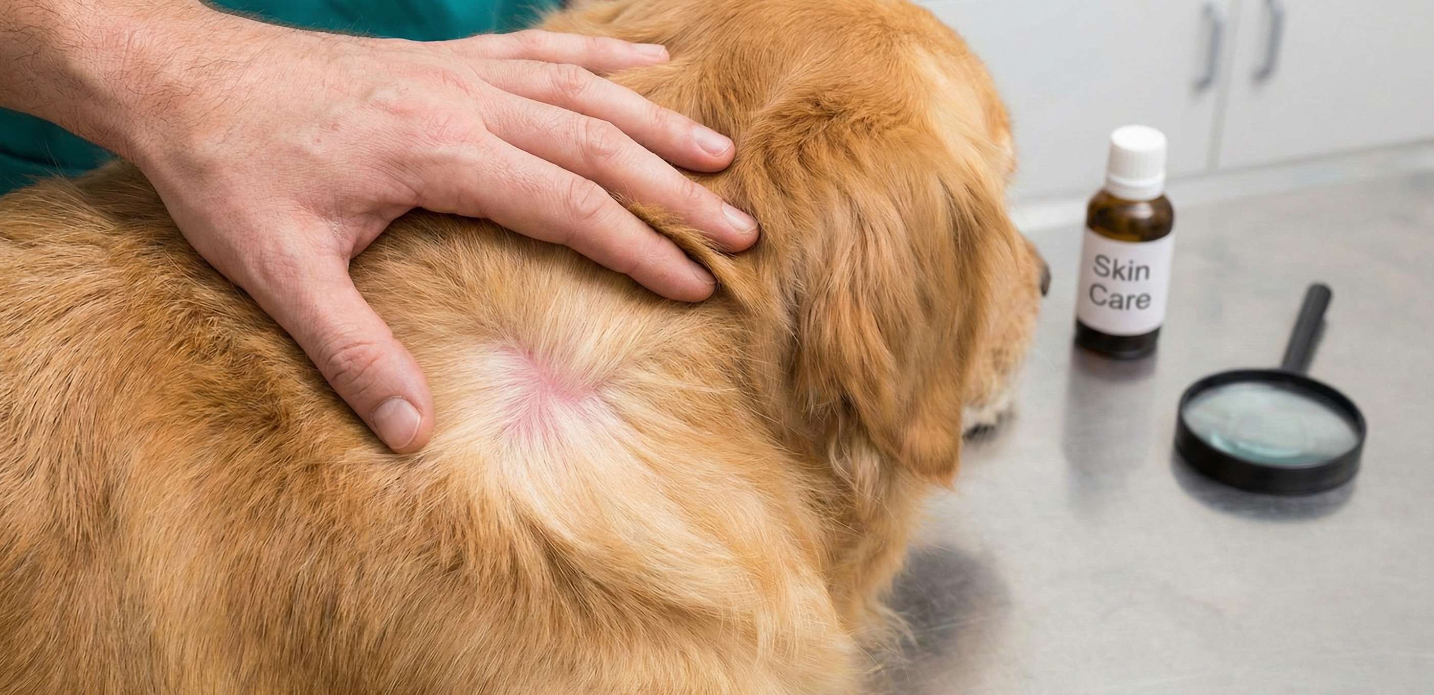 Happy dog with a healthy, shiny coat after professional grooming